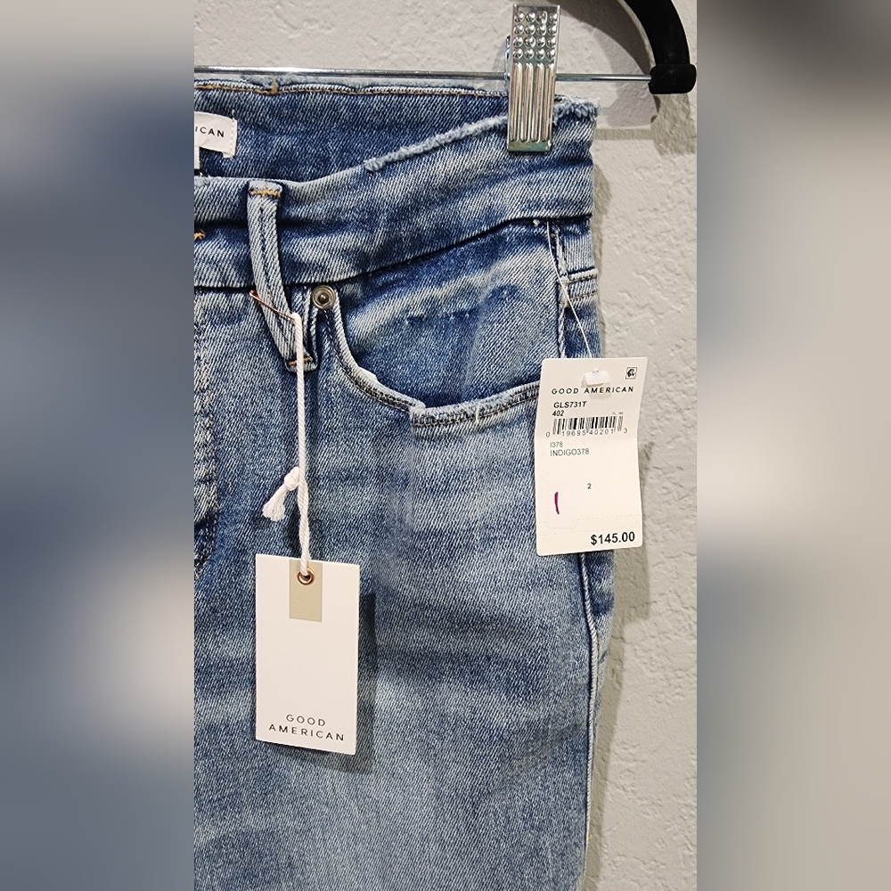 Good American Straight Leg Jeans - Sz 26/2 - Picture 4 of 5